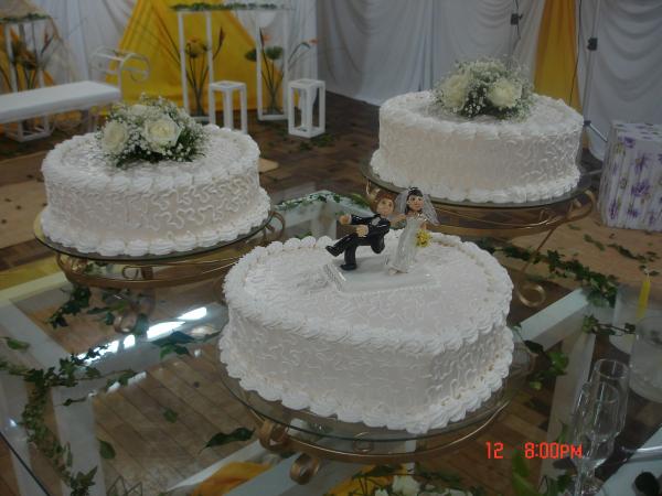 Bolo Casamento de Coração